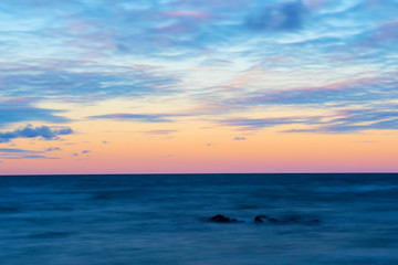 Fototapeta premium Cloudy winter sunrise