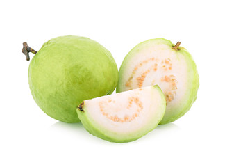 Guava (tropical fruit) isolared on white background