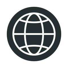sphere browser globe isolated icon