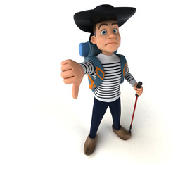 Fun 3d cartoon breton character