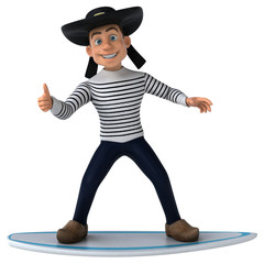 Fun 3d cartoon breton character