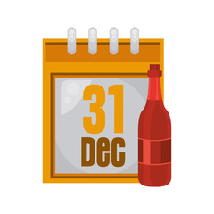 champagne bottle drink isolated icon