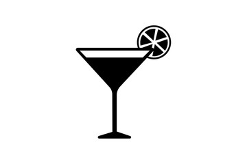 cocktail icon simple vector illustration