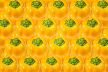 Pixel yellow peppers abstract pattern
