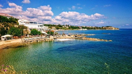 Beautiful views during a walk by the island. © Waleria