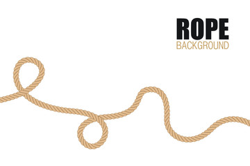 Rope with loop background  vector illustration 