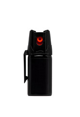A can of pepper spray for self defense isolated on white