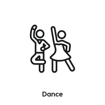 dance icon vector. dance icon vector symbol illustration. Modern simple vector icon for your design. dance icon vector	