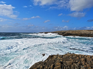 paysage de bretagne - Côte sauvage de la presqu'ïle de quiberon dans le morbihan
