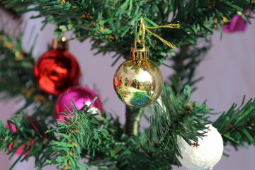 christmas decoration on tree