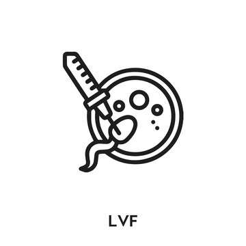 LVF icon vector sign symbol