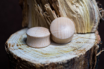 Tunnel, Plugs,piercings. Products from a tree, Jewelry made of wood.