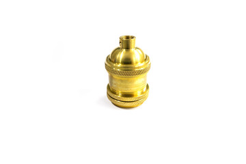 gold metallic E27 lamp holder