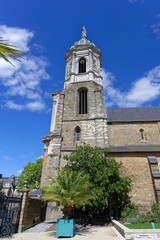 Fototapeta na wymiar Église Notre-Dame-En-Saint-Mélaine de Rennes, Ile-et-Vilaine, Bretagne, France
