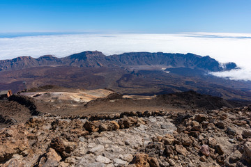 View from Teide volcano (Tenrife, Canary Islands - Spain).