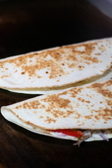 Mexican food - delicious tacos with ground beef
