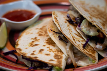 Mexican food - delicious tacos with ground beef
