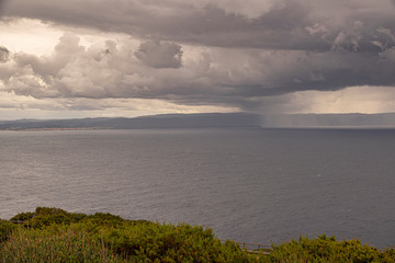 Seascape during an approaching storm.