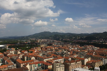 Fototapeta na wymiar A View of the city of Turin, Italy 