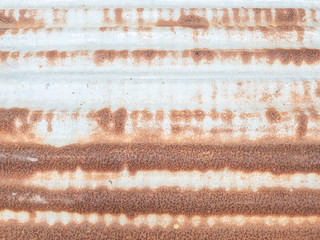 Background of old metal sheet roof texture.
