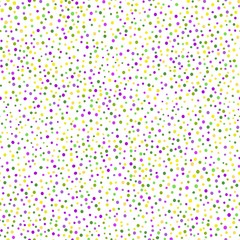 Simple confetti  background. Mardi gras colors seamless pattern. Vector illustration. - 307820409