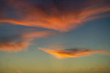 Vanilla sky over Los Angeles