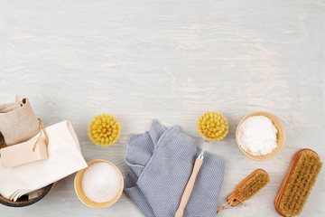 Natural organic reusable household cleaning products. Zero waste, ecological, eco-friendly