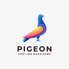 Pigeon Illustration Vector Template