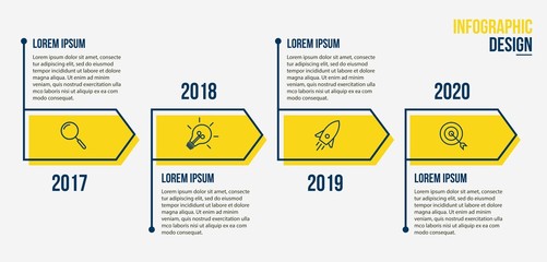 Fototapeta premium Presentation business infographic template with 5 options. Vector illustration.