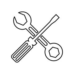 screwdriver and wrench repair tools
