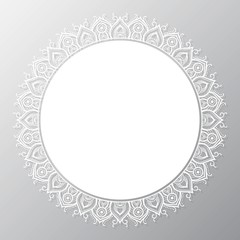 CIRCULAR MANDALA FRAME DESIGN
