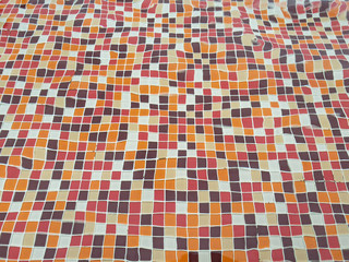 Fototapeta premium Swimming pool bottom caustics ripple and flow with waves.