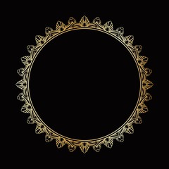 CIRCULAR MANDALA FRAME DESIGN