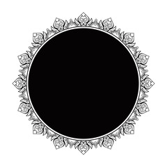 CIRCULAR MANDALA FRAME DESIGN