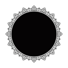 CIRCULAR MANDALA FRAME DESIGN