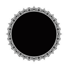CIRCULAR MANDALA FRAME DESIGN