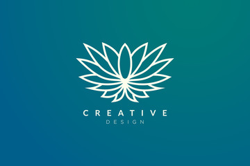 Minimalist flower vector design. It is suitable for spas, hotels, beauty, health, fashion, cosmetics, boutiques, salons, yoga, therapy, and others.