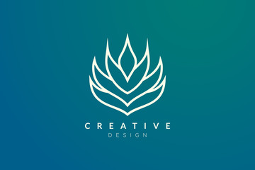 Minimalist flower vector design. It is suitable for spas, hotels, beauty, health, fashion, cosmetics, boutiques, salons, yoga, therapy, and others.