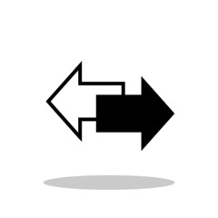 Exchange icon in trendy flat style. Swap / Direction symbol for your web site design, logo, app, UI Vector EPS 10. 