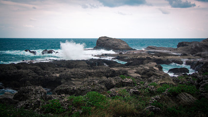 Cloudy coastline, Taiwan east coast