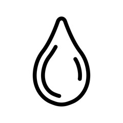 A drop of juice icon vector. Thin line sign. Isolated contour symbol illustration