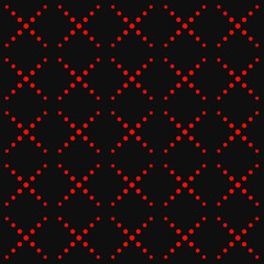 Fototapeta na wymiar Traditional pointillism seamless pattern. geometrical pattern structured by many dots with vintage color.