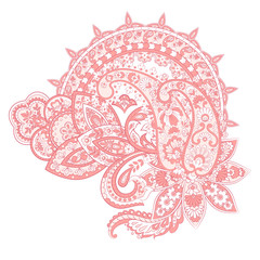 Paisley pattern in indian style. Floral vector illustration