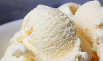 Closeup ice cream vanilla, Food concept, Blank for design..