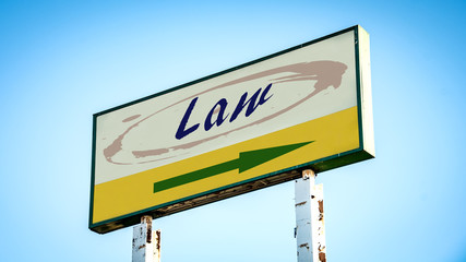 Street Sign to Law