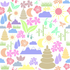 nature seamless pattern background icon.