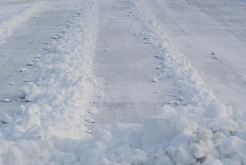 Snow removal in the city