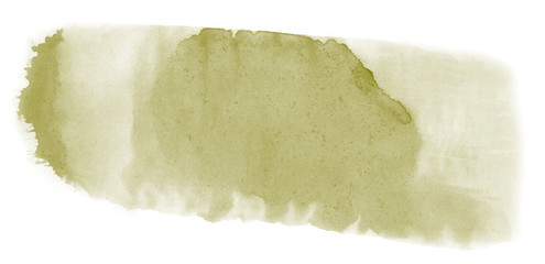 Abstract watercolor background hand-drawn on paper. Volumetric smoke elements. Yellow-Gray color. For design, web, card, text, decoration, surfaces.