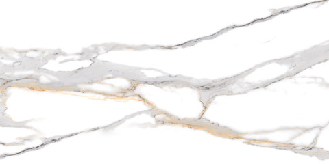 White marble texture background with grey-golden curly veins, carrara crystal marble for...