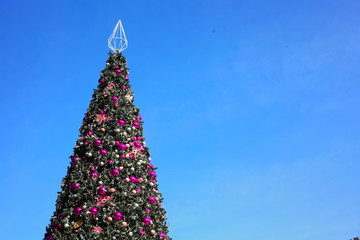 Multi-colored bulbs to decorate the Christmas tree